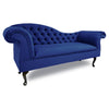 Chaise Lounge Chesterfield Sofa Navy Blue Accent Chair Monaco Bespoke UK