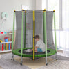 4.5FT Kid Trampoline With Safety Net Enclosure Children Outdoor Garden Fun Toys
