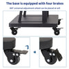 UNHO Tall TV Cart Mobile TV Floor Stand for Extra Large Flat Panel Screen up 80"