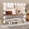 LED Hollywood Makeup Mirror 58*45cm Large Dimmable Mirror with USB Charging Gold