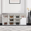 Hallway Shoe Cabinet Storage Cupboard Footwear Stand Rack Entryway Padded Seat