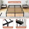Heavy Duty Metal Platform Bed Frame King Size with Under Bed Storage