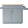 Kitchen Island Storage Trolley Rolling Cart Shelves Cupboard Cabinet Drawer Home