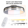 42" Modern LED Ceiling Fan with Lighting LED Light Adjustable Wind Speed Remote
