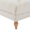 Dusk Hebden Natural Stripe Linen Button Top Ottoman Pouffe RRP £367