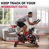 Exercise Bike Indoor Cycling Home Gym Workout Cardio Fitness LCD Monitor Black