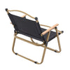 Black Folding Camping Chair Steel Frame Lightweight Portable Outdoor Picnic BBQ