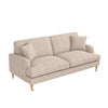 Beige Woven Fabric 3 Seater Sofa - Payton SOF157