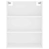 Lechnical Highboard White 69.5x34x180 Engineered Wood,Highboard with Ample R3E4