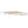 Bed Frame with Drawers White 200x200 Solid Wood Pine K1V1