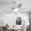 3/4/5 Blades Ceiling Fan & LED Lights Reversible Motor 52" Cooling Fan Lighting