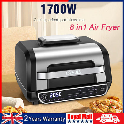 23L Air Fryer Oven With Rotisserie Digital Touch Display 1700W 8 in 1 Air Livwiv