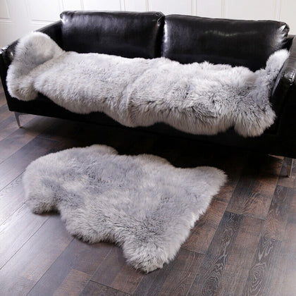 Large Shaggy Rug Fluffy Rugs Anti-Slip Living Room Bedroom Grey Carpet Floor Mat