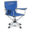 Folding Camping Chair 360° Swivel Portable Beach Outdoor Seat W/ Cup Holder &Bag