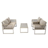 Garden Furniture Set Patio Conservatory Balcony Outdoor 4 Seater Sofa Table Set