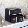 Digital Air Fryer Double Basket 4. 5L Oven LCD Non-stick Oil Free Food Frying