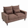 Panana Linen Fabric 2 & 3 Seater Sofa Couch with Wood Legs 3 Colours
