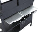 Dual Fuel 3 Burner Gas & Charcoal BBQ Grill 3 + 1 Side Burner – Stainless Steel
