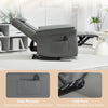 3D Kneading Massage Recliner Electric Reclining Chair with Footrest Remote Grey