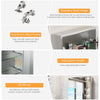 Sleek Aluminum Bathroom Mirror Cabinet Medicine Cabinet Waterproof Rustresistant