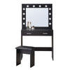 LED Dressing Table Mirror Makeup Dresser Photography Play Storage Bedroom Show