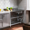 Stainless Steel Single Bowl Catering Sinks Commercial Home Kitchen LHD Platform
