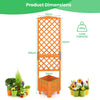 180cm Raised Garden Bed with Trellis Planter Box Drainage Hole Indoor Outdoor