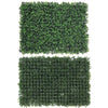 6xArtificial Plant Wall Faux Boxwood Grass Mat Greenery Wall Hedge Foliage Panel