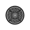 Black Cast Aluminium Elizabeth Round Table Garden Dining Table Chair Bistro Set