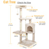 Large Cat Tree Tower Activity Centre House Scratching Post Condo Kitten Climbing