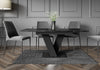 Extendable Table 120-160x80cm Kitchen Royal Marble Effect Masiv