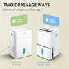 20L/DAY ‎COMFEE Dehumidifier for Home Smart Control 3L Water Tank W/ Wheels