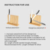 Double Side Knife Block Magnetic Extra Strong Magnetic Knife Block Board Bamboo