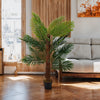 120cm Artificial Palm Tree Potted Green Plant Decor Houseplant in Pot In/Outdoor