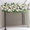 Wedding Artificial Rose Flower Row Arch Floral Ornament Background Arrangement