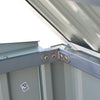 Garden Shed Garbage Bin Shed Outdoor Storage Metal Galvanized Steel Pent Roof