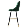 Pair Barstools Soft Upholstered Seat Kitchen Breakfast Counter Bar Stool Chair