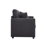 Panana 2 and 3 Seater Sofa Settee Suite in Black Fabric Sofa Deep Seat Couches