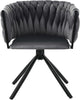 Set of 2 Velvet Dining Chair Single Light Luxury Living Room Bedroom Swivel Gray