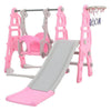 Toddler Swing Slide&Climber Set Kids Baby In/Outdoor Playground Girl's Toy Pink