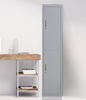 Tall Industrial Cabinet Vintage Narrow Locker Metal Storage Cupboard Retro Door