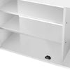 Wooden Ottoman Shoes Storage Rack Bench Padded PU Seat Cabinet Cupboard Stand UK