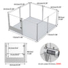 Extra Tall Acrylic Dog Playpen Anti-bite Anti-Jump Pet Animal Whelping Box Cage