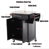 Kitchen Cart Island Butchers Block Table Trolley Storage Cabinet Cupboard Unit