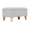 Rectangle Fabric Ottoman Storage Chest Padded Footstool Pouffe Chair Bench Trunk