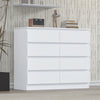 Modern Wooden Chest of Drawers Tall Wide 8 Drawer Bedroom Furniture Cabinet