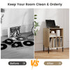 Record Player Stand Turntable Stand Vinyl Record Holder w/Charging Station