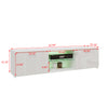 Modern 160cm White High Gloss 2 Door LED TV Stand TV Unit Cabinet Sideboard