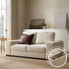 Dusk Lyon Speckled Sand Boucle 2 Seater Sofa RRP £999