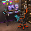 3D Super Cool RGB Neon Gaming Desk PC Laptop Computer Table Gamer Workstation